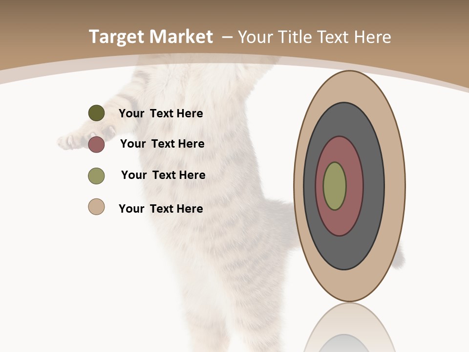 Striped Tabby Standing PowerPoint Template