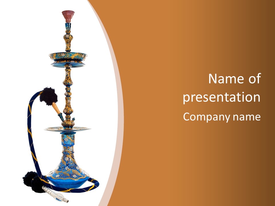 Shisha Harmful Persian PowerPoint Template