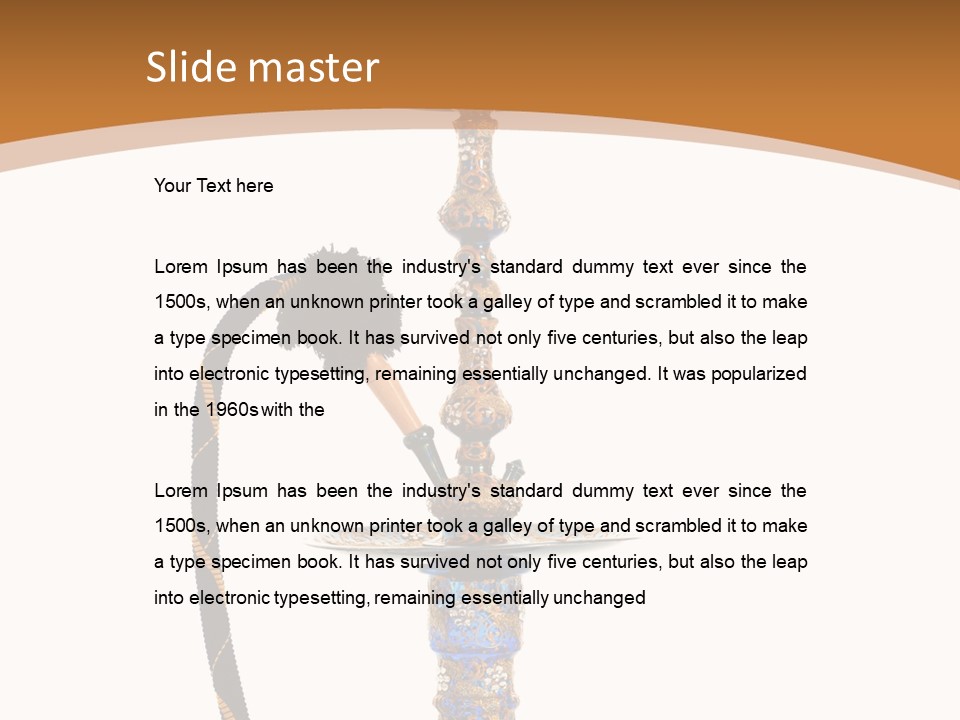 Shisha Harmful Persian PowerPoint Template