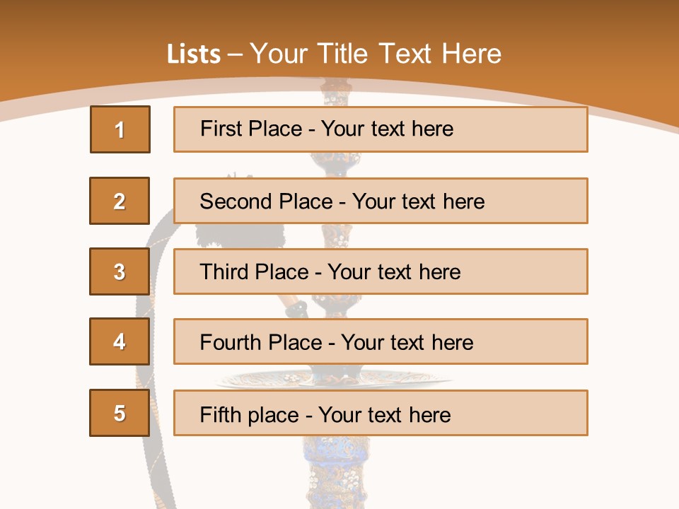 Shisha Harmful Persian PowerPoint Template