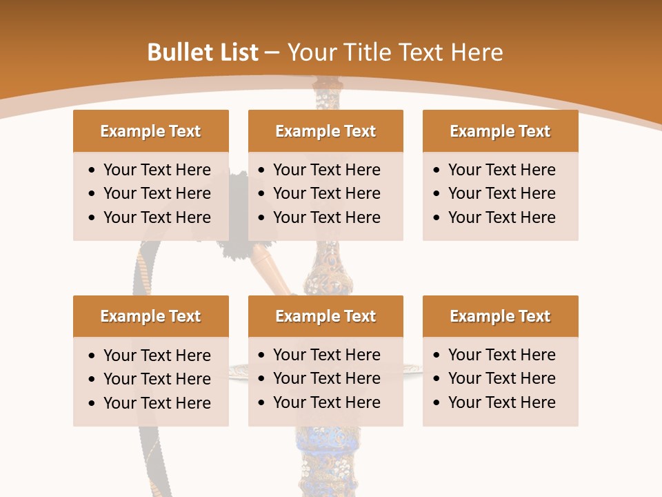 Shisha Harmful Persian PowerPoint Template