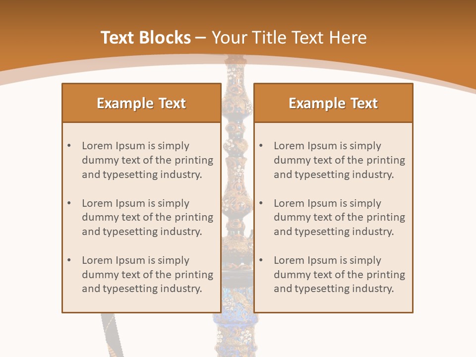 Shisha Harmful Persian PowerPoint Template
