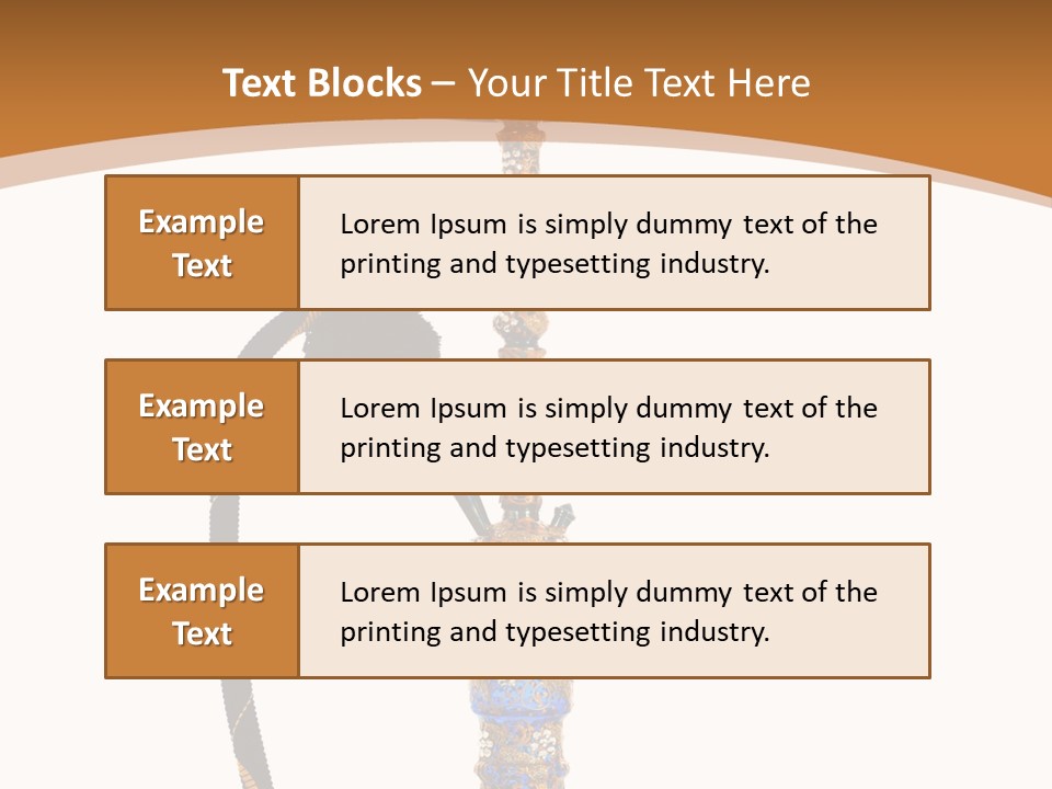Shisha Harmful Persian PowerPoint Template