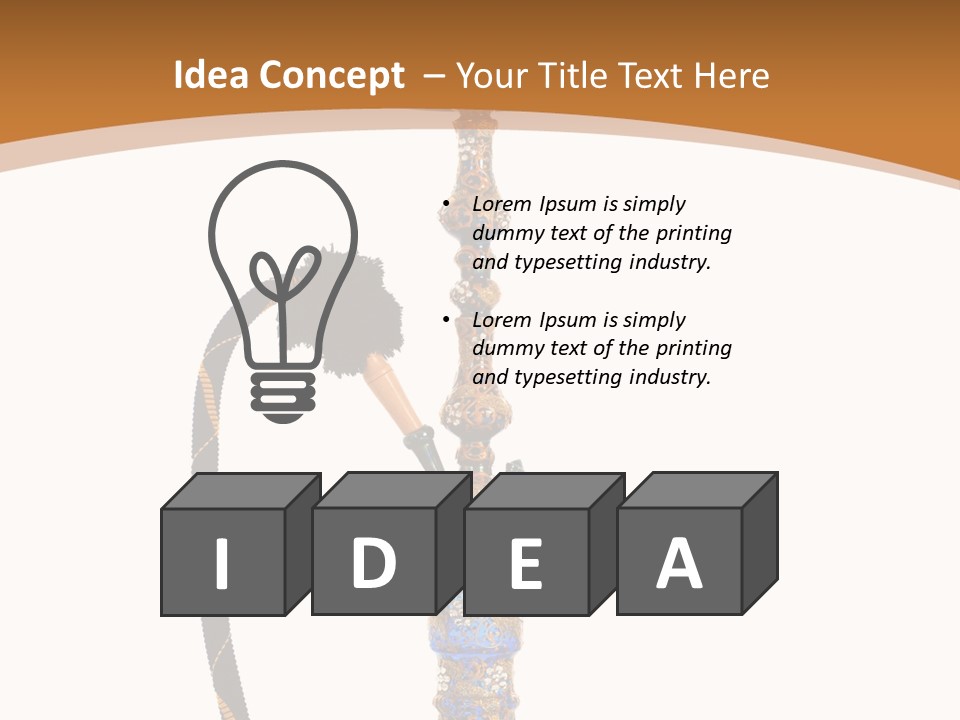 Shisha Harmful Persian PowerPoint Template