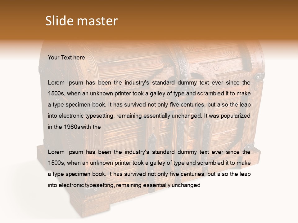 Isolated Wood Old PowerPoint Template