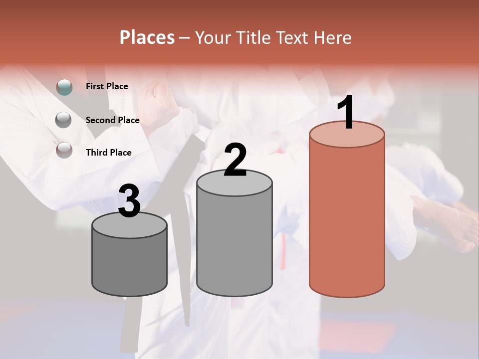 Arts Taekwondo Personal Trainer PowerPoint Template