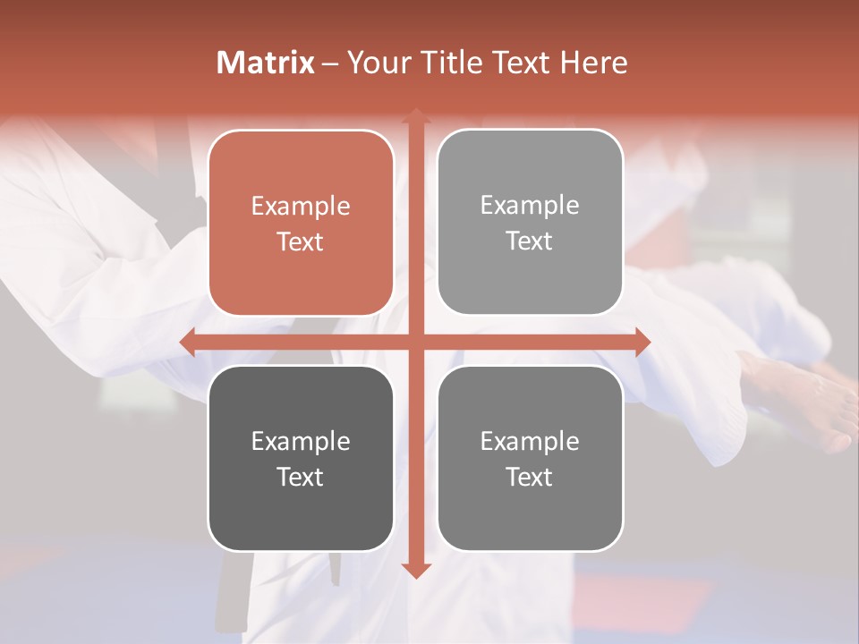 Arts Taekwondo Personal Trainer PowerPoint Template