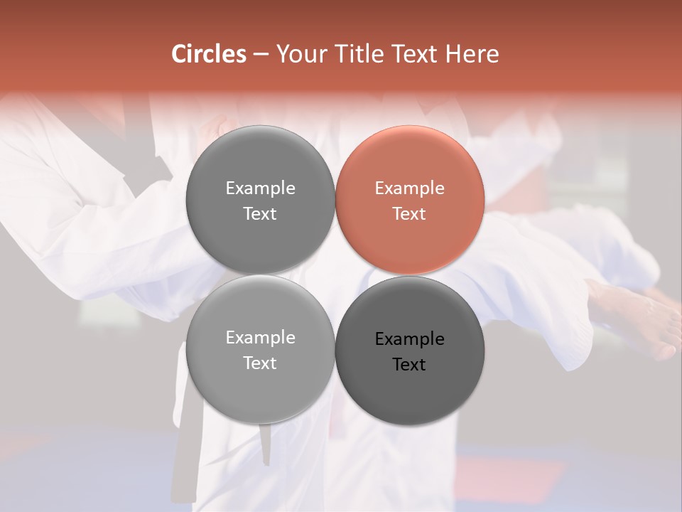 Arts Taekwondo Personal Trainer PowerPoint Template