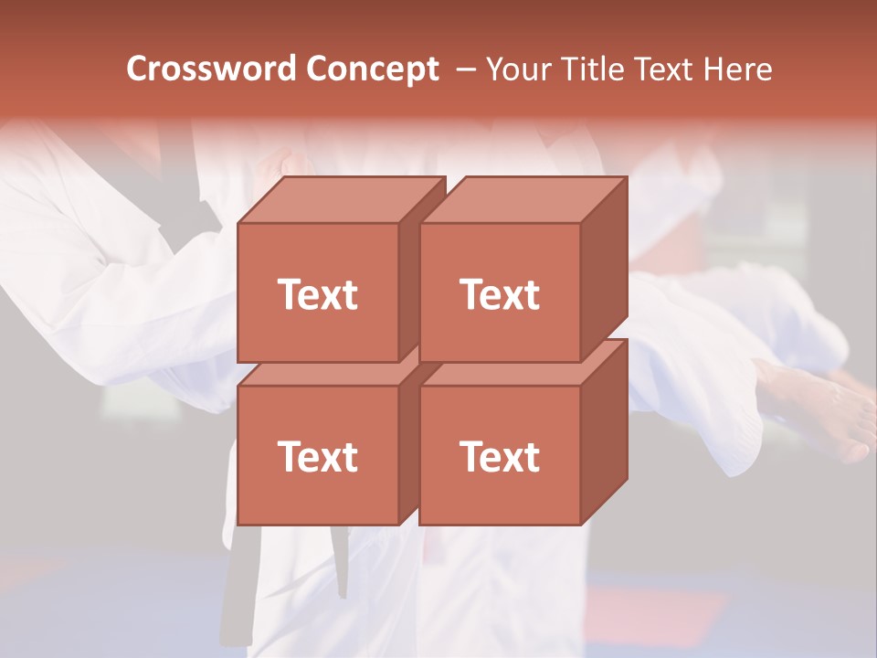 Arts Taekwondo Personal Trainer PowerPoint Template