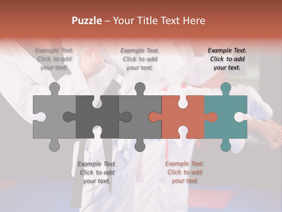 Arts Taekwondo Personal Trainer PowerPoint Template