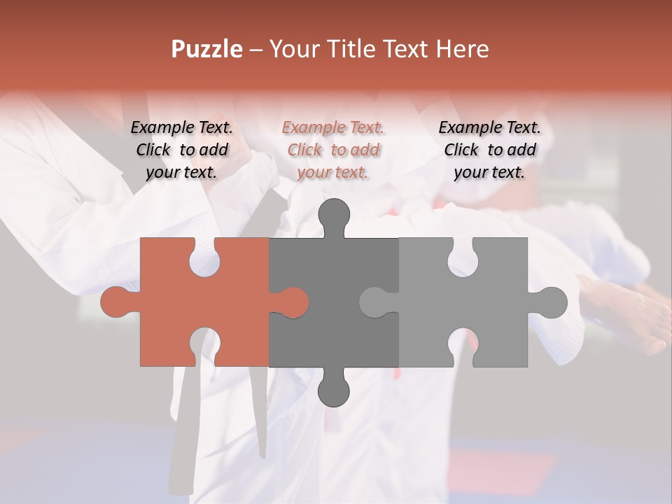 Arts Taekwondo Personal Trainer PowerPoint Template