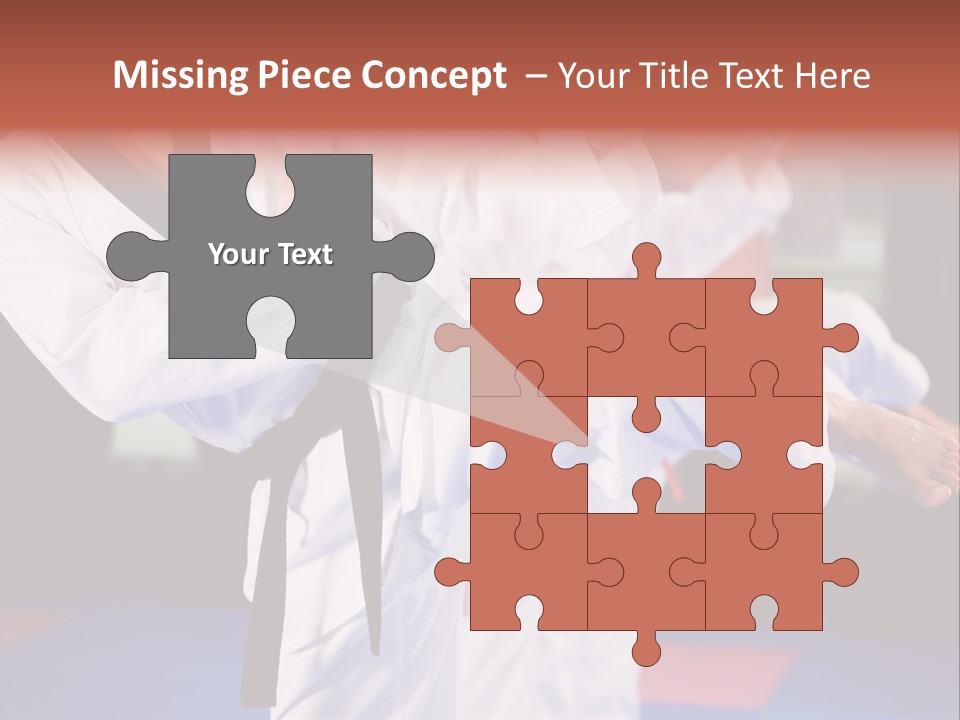 Arts Taekwondo Personal Trainer PowerPoint Template