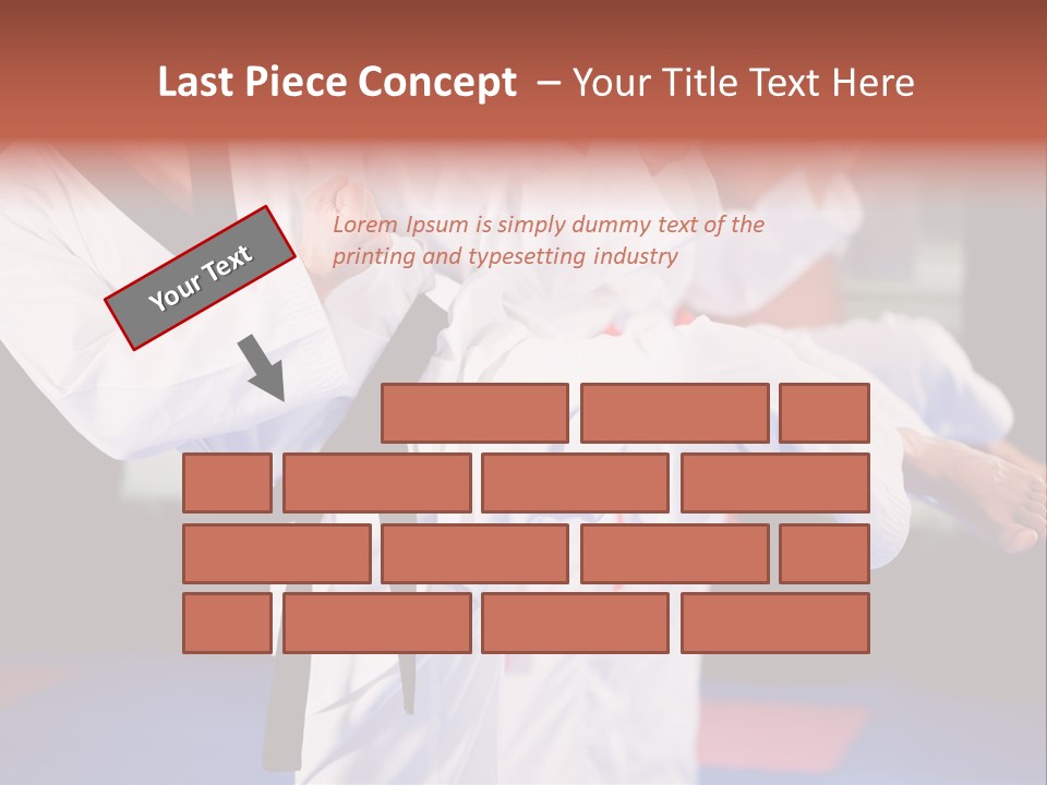 Arts Taekwondo Personal Trainer PowerPoint Template