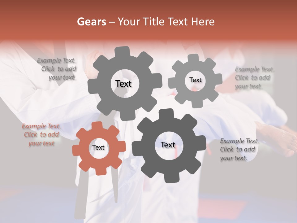 Arts Taekwondo Personal Trainer PowerPoint Template