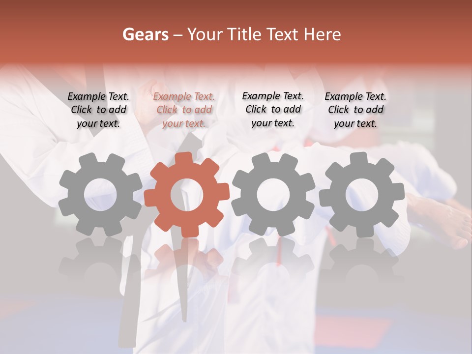 Arts Taekwondo Personal Trainer PowerPoint Template