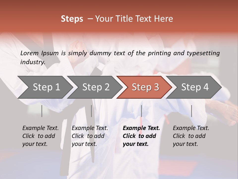 Arts Taekwondo Personal Trainer PowerPoint Template