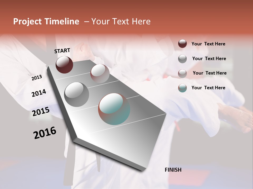 Arts Taekwondo Personal Trainer PowerPoint Template