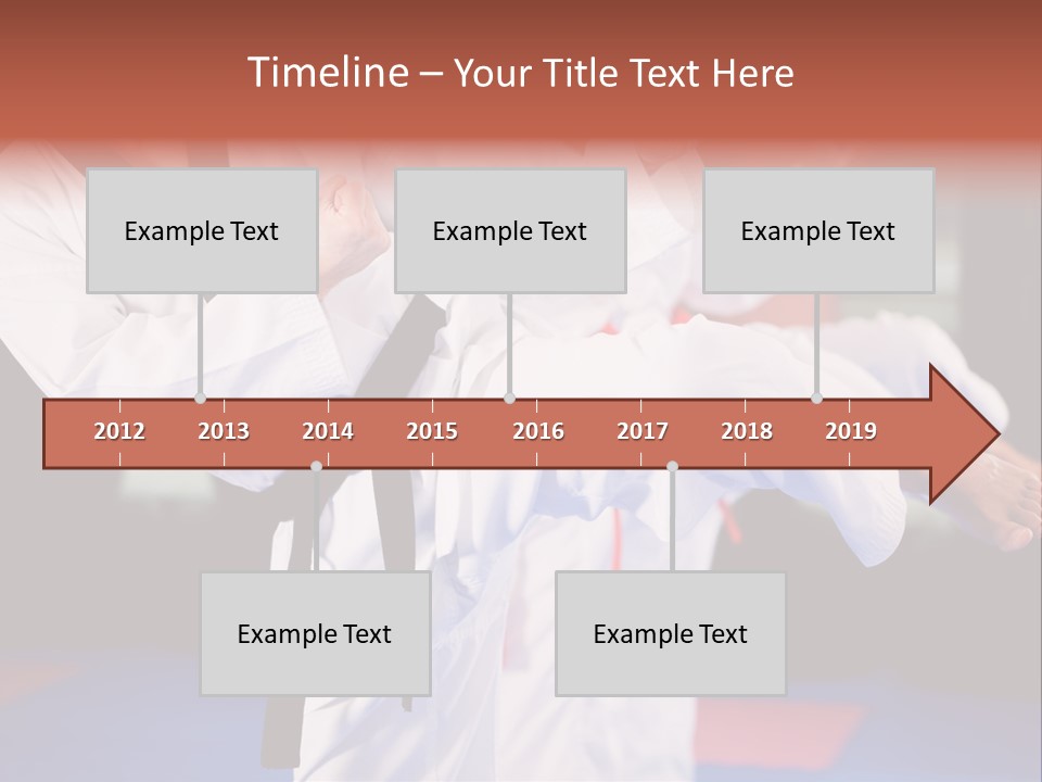Arts Taekwondo Personal Trainer PowerPoint Template