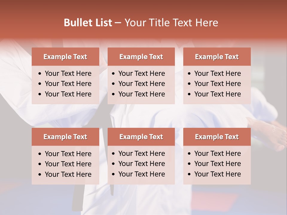 Arts Taekwondo Personal Trainer PowerPoint Template