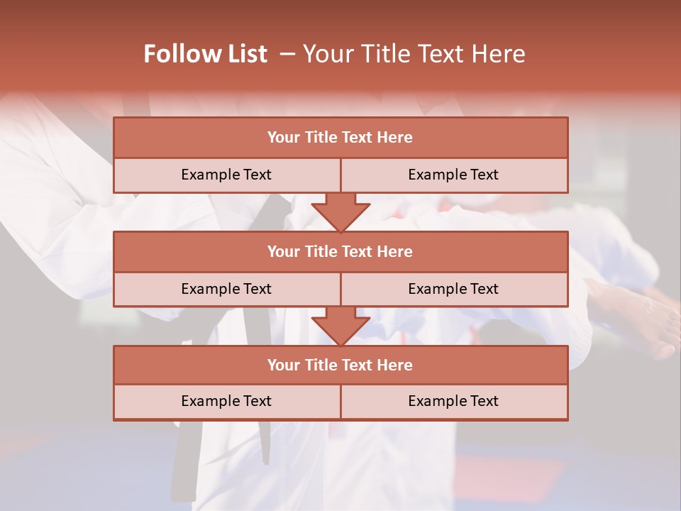 Arts Taekwondo Personal Trainer PowerPoint Template