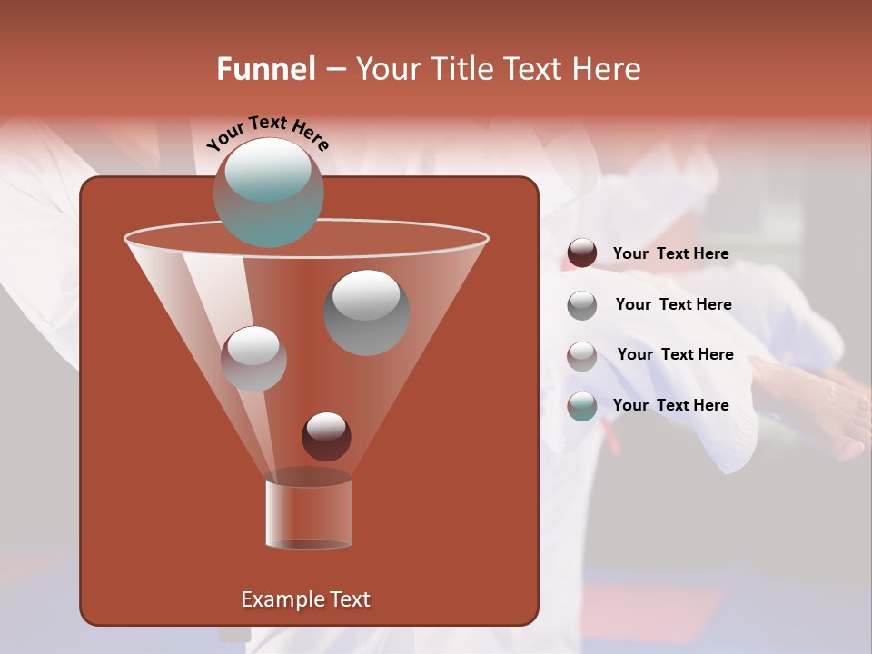 Arts Taekwondo Personal Trainer PowerPoint Template