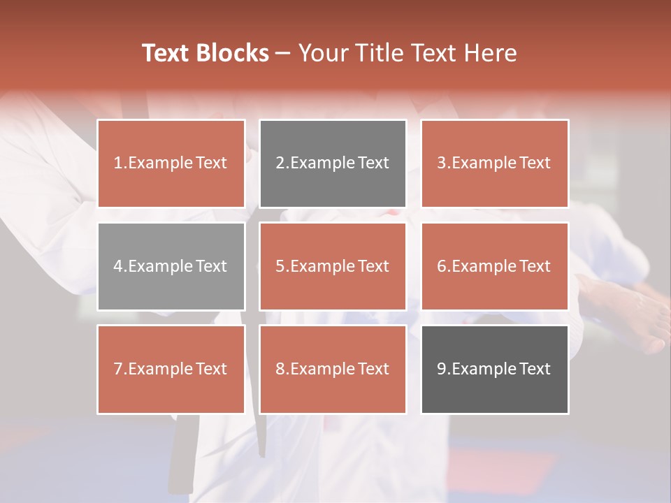 Arts Taekwondo Personal Trainer PowerPoint Template