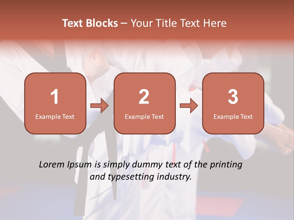 Arts Taekwondo Personal Trainer PowerPoint Template