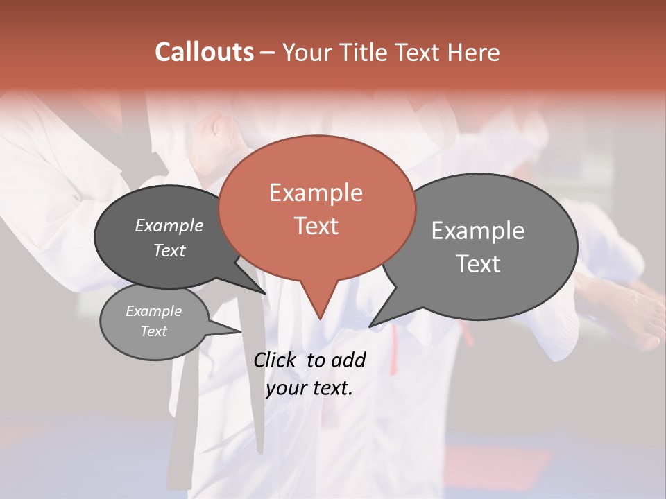 Arts Taekwondo Personal Trainer PowerPoint Template