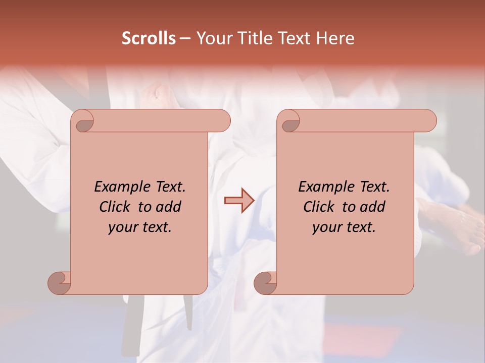 Arts Taekwondo Personal Trainer PowerPoint Template