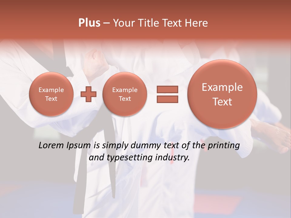 Arts Taekwondo Personal Trainer PowerPoint Template