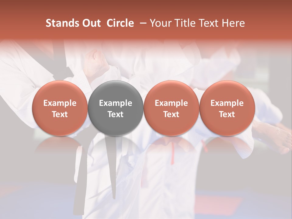 Arts Taekwondo Personal Trainer PowerPoint Template