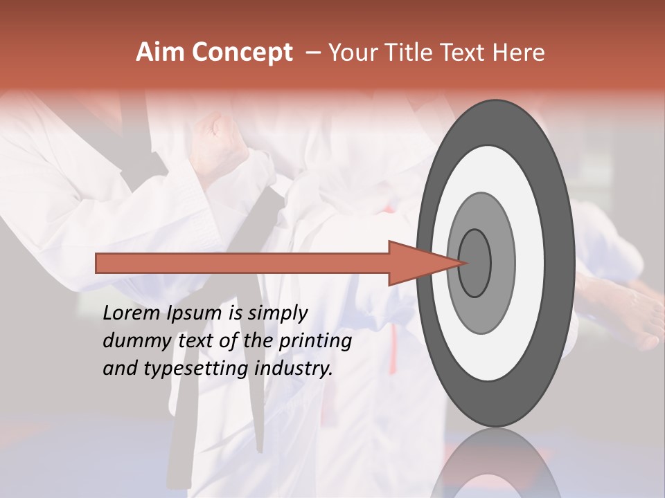 Arts Taekwondo Personal Trainer PowerPoint Template