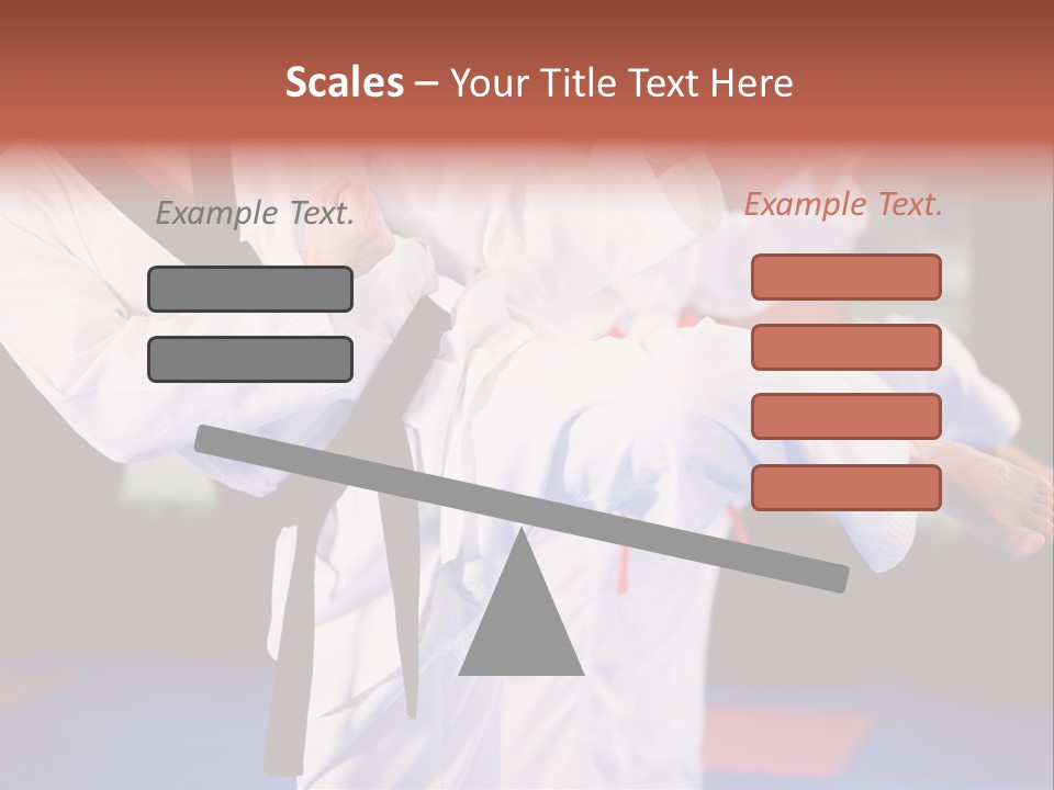 Arts Taekwondo Personal Trainer PowerPoint Template