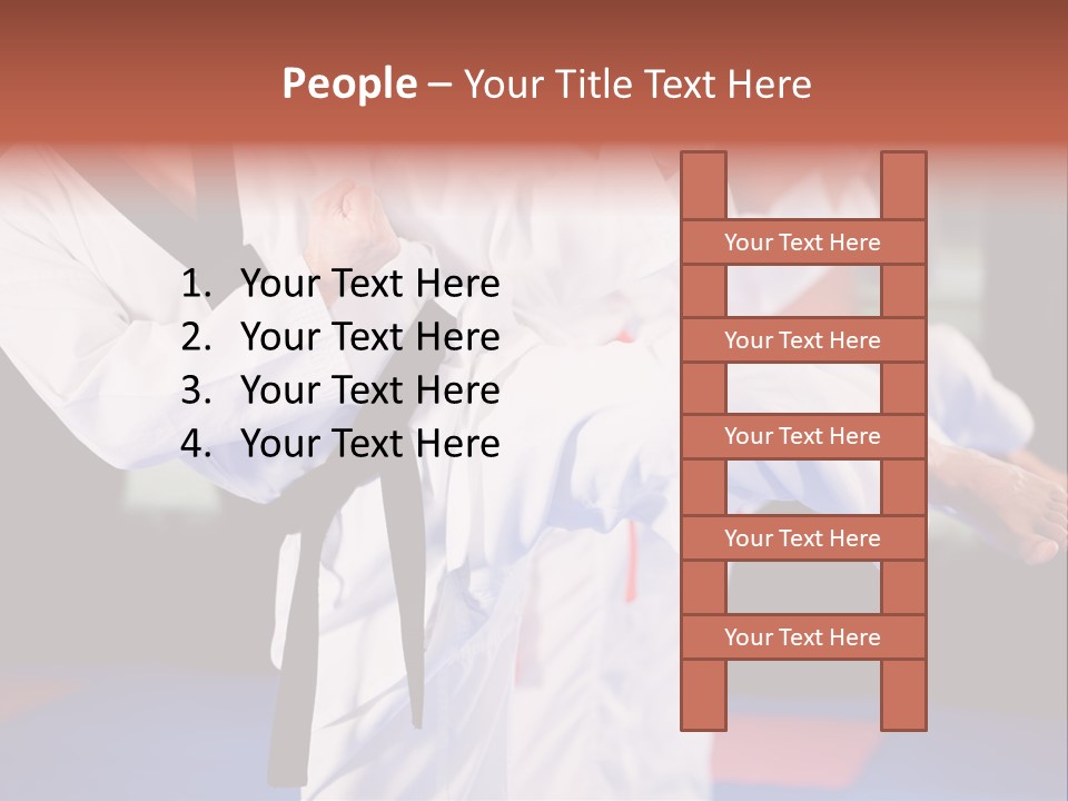 Arts Taekwondo Personal Trainer PowerPoint Template