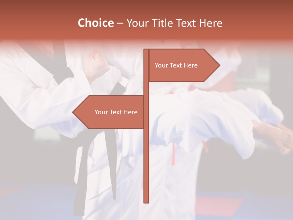 Arts Taekwondo Personal Trainer PowerPoint Template