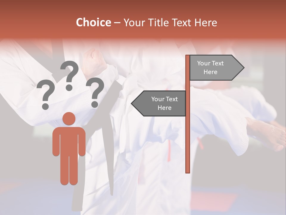 Arts Taekwondo Personal Trainer PowerPoint Template