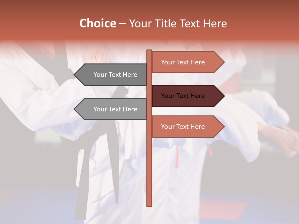 Arts Taekwondo Personal Trainer PowerPoint Template