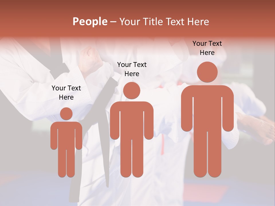 Arts Taekwondo Personal Trainer PowerPoint Template