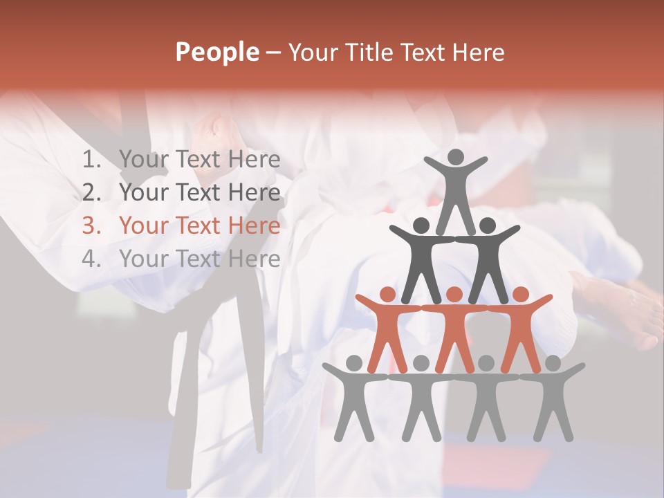 Arts Taekwondo Personal Trainer PowerPoint Template