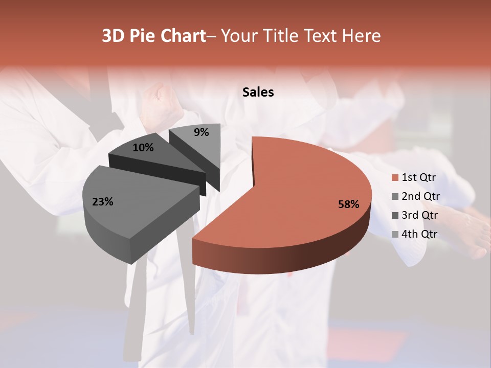 Arts Taekwondo Personal Trainer PowerPoint Template