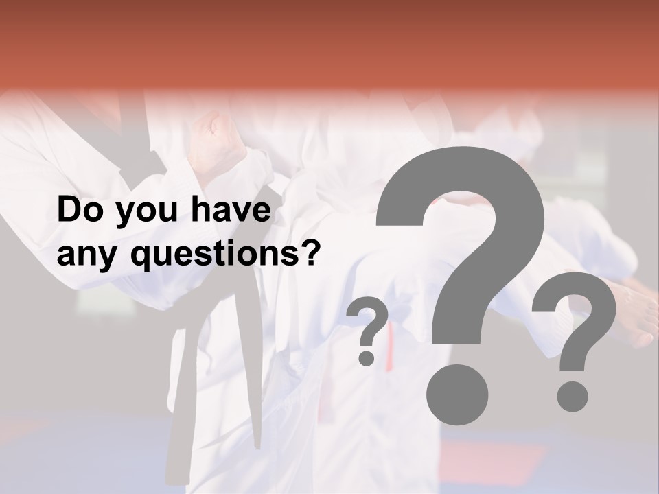 Arts Taekwondo Personal Trainer PowerPoint Template