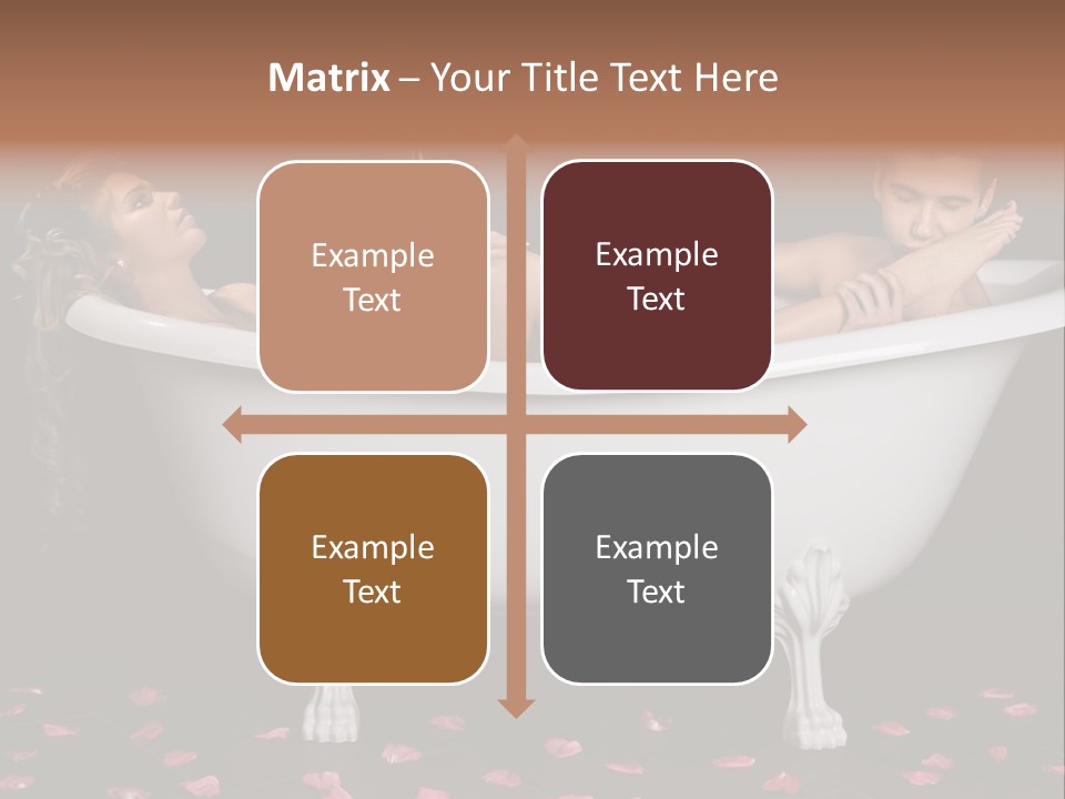 Glass Bath Happiness PowerPoint Template