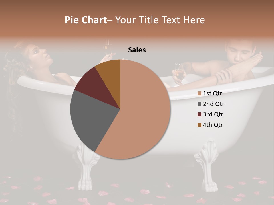 Glass Bath Happiness PowerPoint Template