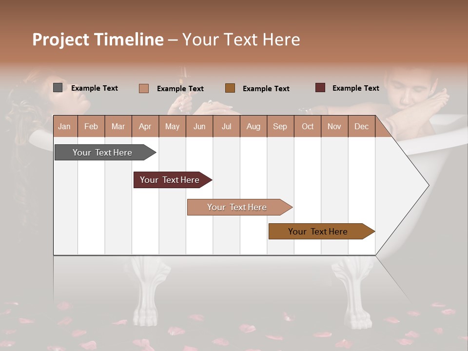 Glass Bath Happiness PowerPoint Template