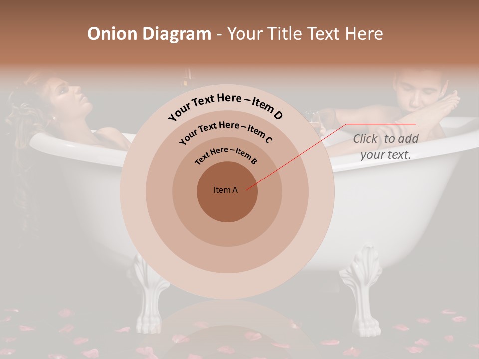 Glass Bath Happiness PowerPoint Template