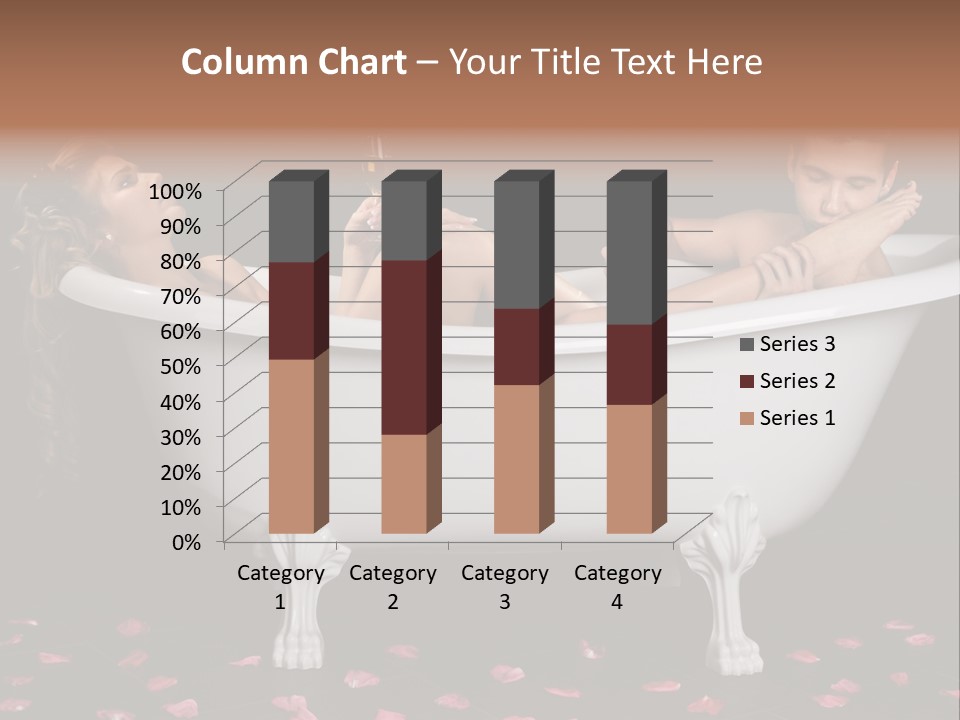 Glass Bath Happiness PowerPoint Template