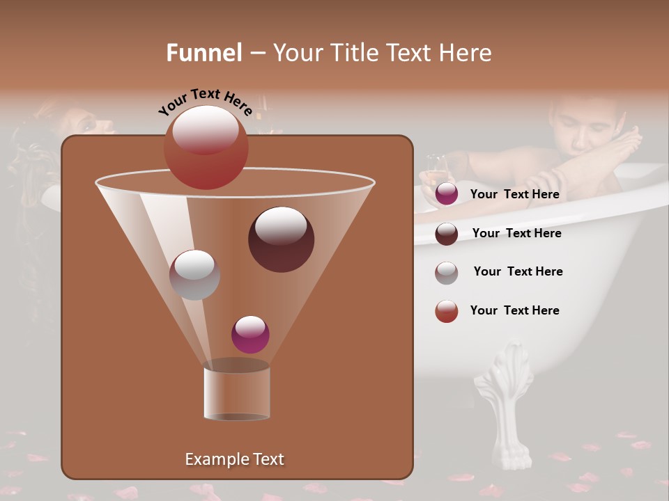 Glass Bath Happiness PowerPoint Template