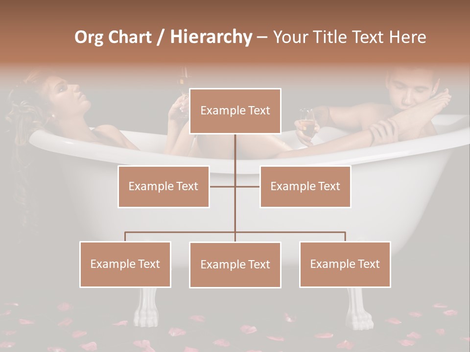 Glass Bath Happiness PowerPoint Template