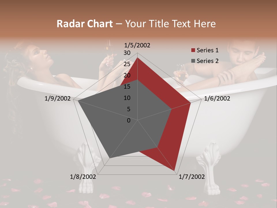Glass Bath Happiness PowerPoint Template
