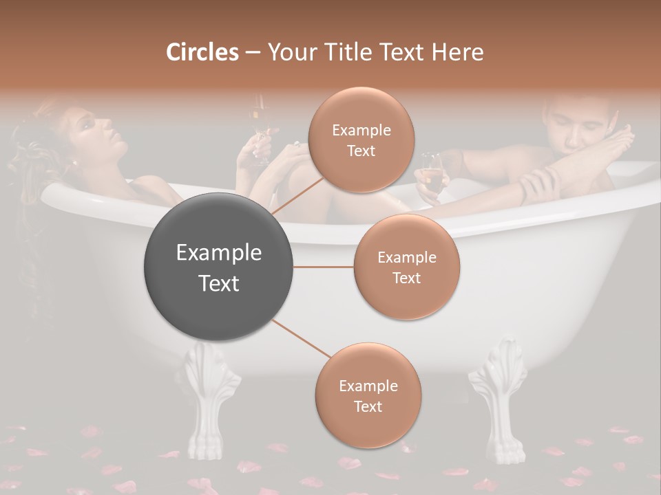 Glass Bath Happiness PowerPoint Template